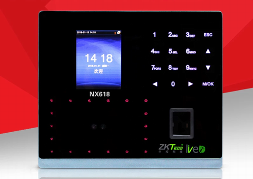 NX618中控面部指紋考勤機